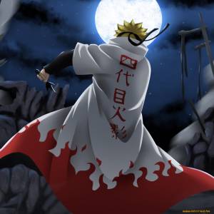Обои Аниме Naruto, обои для рабочего стола, фотографии аниме, naruto, ночь, namikaze, minato, луна, парень Обои для рабочего стола,  обои картинки заставки на рабочий стол