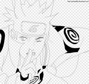 Минато Намикадзе Наруто Манга Лайн арт, Чидори, белый, лицо png