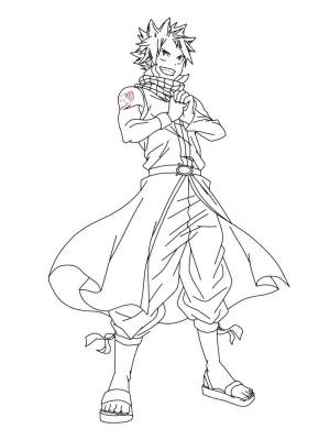 Раскраски Нацу Драгнил