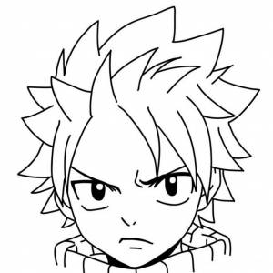 Как нарисовать Нацу из аниме Хвост феи