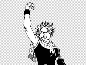 Нацу Драгнил Fairy Tail Люси Хартфя Рисунок Манга, сказочный хвост, комиксы, белый, рука png