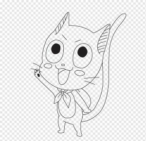 Штриховой рисунок Рисунок Нацу Драгнил Хвост Феи, магнолия, белый, млекопитающее, лицо png