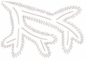 Ветка елки рисунок