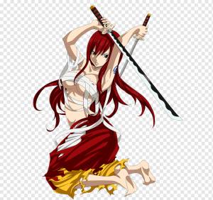 Эрза Скарлет Нацу Драгнил Венди Марвелл Грей Фуллбастер Хвост Феи, сказочный хвост, cg Иллюстрации, манга, мультфильм png