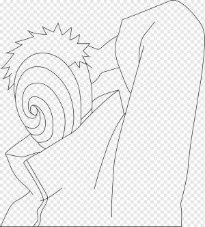 Обито Учиха Учиха клан Line art Drawing Sketch, TOBI, угол, белый, млекопитающее png