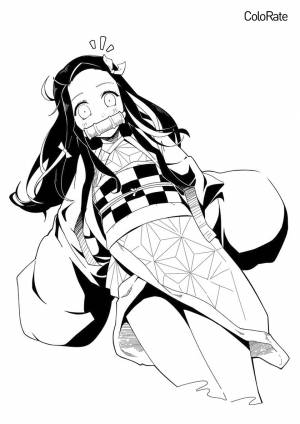 Раскраска Милашка Незуко