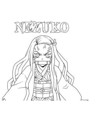 Раскраски Незуко Камадо