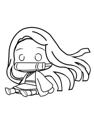 Раскраски Незуко Камадо