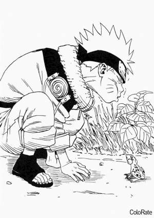 Раскраска С лягушкой