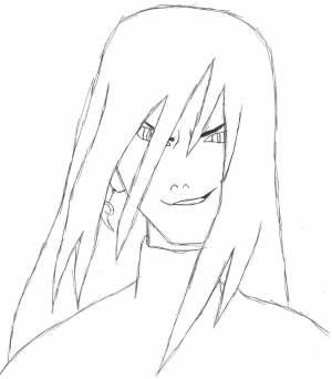 Раскраска орочимару