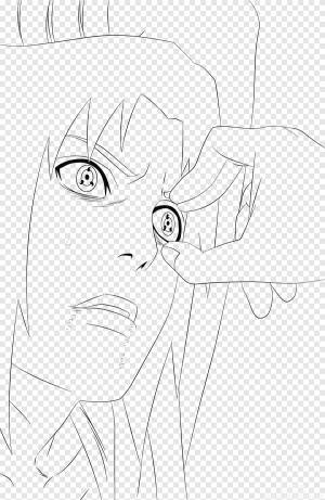 Итачи Учиха Саске Учиха Эскиз для рисования глаз, Глаз, угол, белый png
