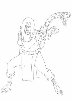 Раскраски Орочимару