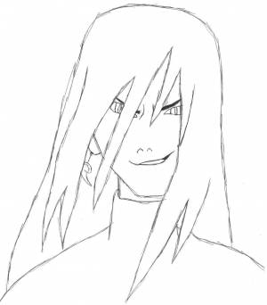 Орочимару раскраска