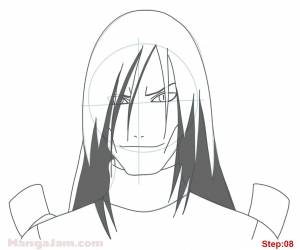 Орочимару раскраска