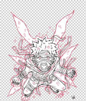 Наруто Узумаки Цунаде Орочимару Курама Джинчурики, наруто, белый, монохромный, симметрия png