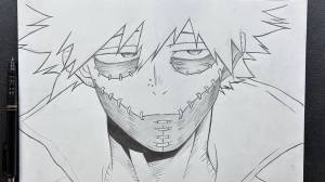 How to draw Shoto Todoroki My Hero Academia Step by step Tutorial