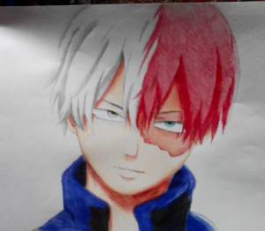 Todoroki Shoto, Рисунок
