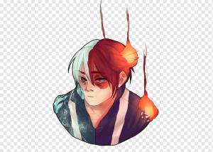 Рисунок Аниме 18 мая Цвет человеческих волос, Shouto Todoroki, цвет, вымышленный персонаж, девушка png
