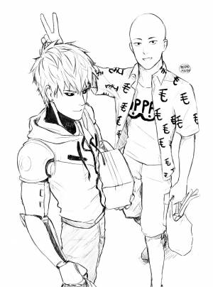 Ванпанчмен раскраска