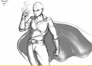 Ванпанчмен раскраска