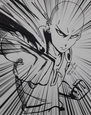 Раскраски аниме Сайтама