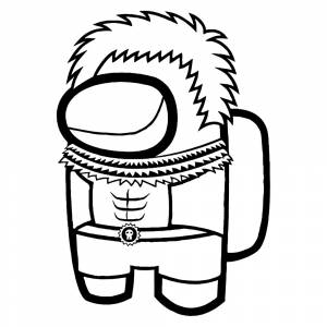 Раскраска Амонг Ас Шарлотта Катакури из Ван Пис