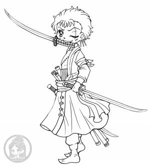 Раскраски аниме Ван Пис