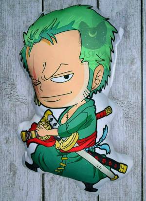 Фигурная подушка чиби по аниме Ван Пис Зоро