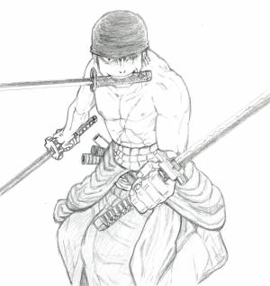 Ророноа Зоро для срисовки