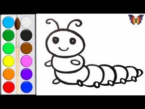 How to draw a Caterpillar