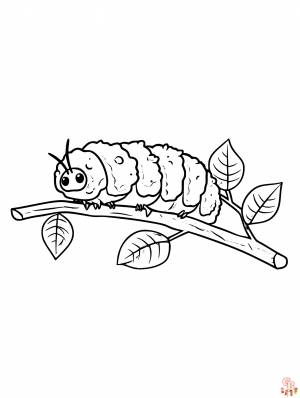 Проявите творческий подход с помощью раскраски Caterpillar