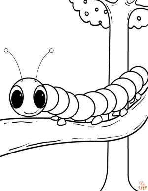Проявите творческий подход с помощью раскраски Caterpillar