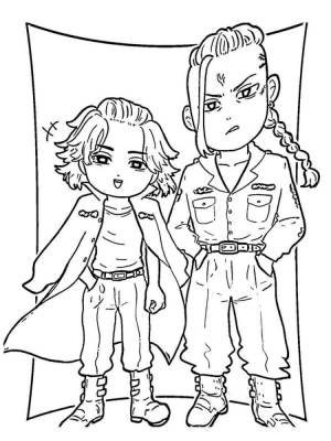 Токийские мстители раскраски