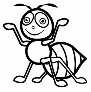 Раскраска Милый Муравей 4