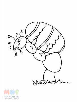 Раскраска Муравей не робей