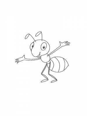 Раскраска Муравей  в формате  онлайн