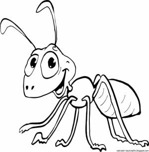 Муравей раскраска для детей