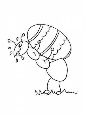 Раскраска Муравей   в формате