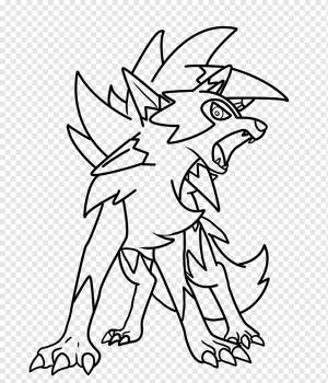 Книжка-раскраска Рисование покемонов Ultra Sun и Ultra Moon Покемон Солнце и Луна Line art, белый, другие, монохромный png