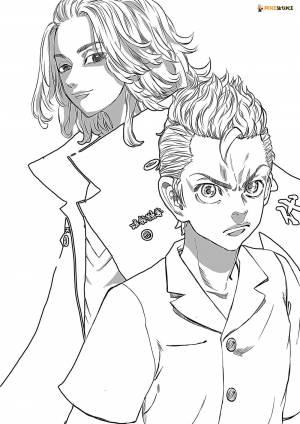 Токийские мстители рисунки для срисовки