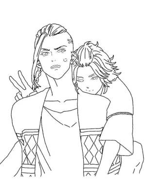 Раскраски Майки из аниме токийские мстители