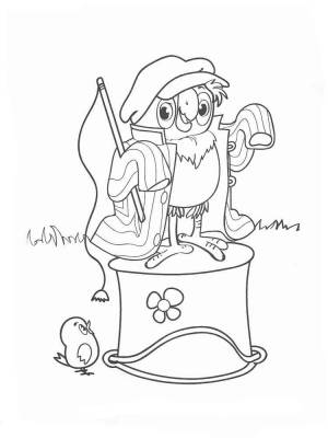 Раскраски Попугай Кеша