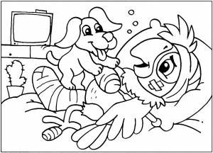 Раскраска возвращение блудного попугая