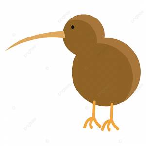 вектор иллюстрации коричневой птицы кивиа на белой предпосылке PNG , милый, зеландия, дикой природы PNG картинки и пнг рисунок для й загрузки