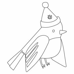 Зимняя птица Снегирь