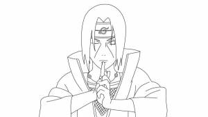 Раскраски Итачи Учиха