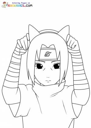 Раскраски Итачи Учиха