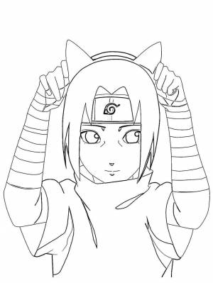 Раскраски Итачи Учиха