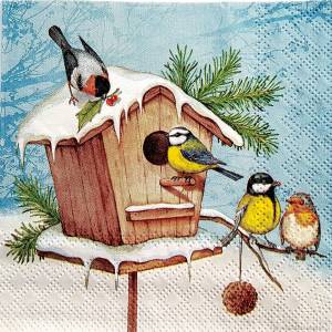 Кормушка на дереве рисунок