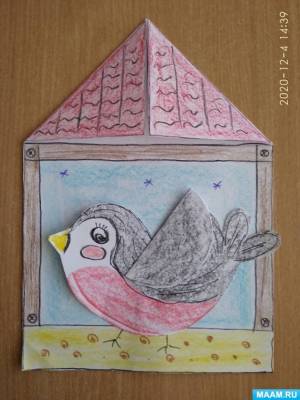 Мастер-класс по изготовлению поделки из бумаги «Кормушка для пичужки»